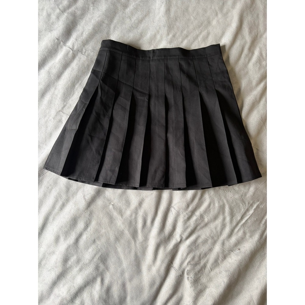 Pleated Mini Skirt - Black